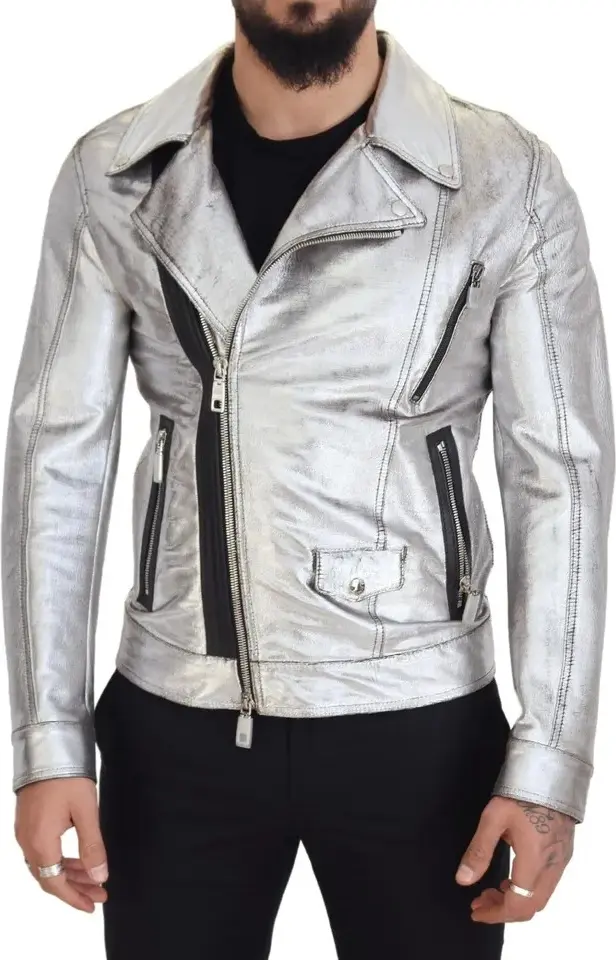 Leather Biker Jacket Dolce & Gabbana