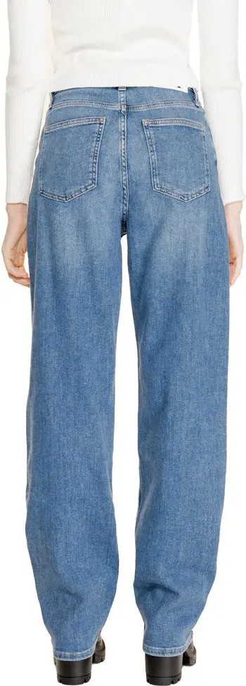Calvin Klein Jeans ko'k paxta keng shim