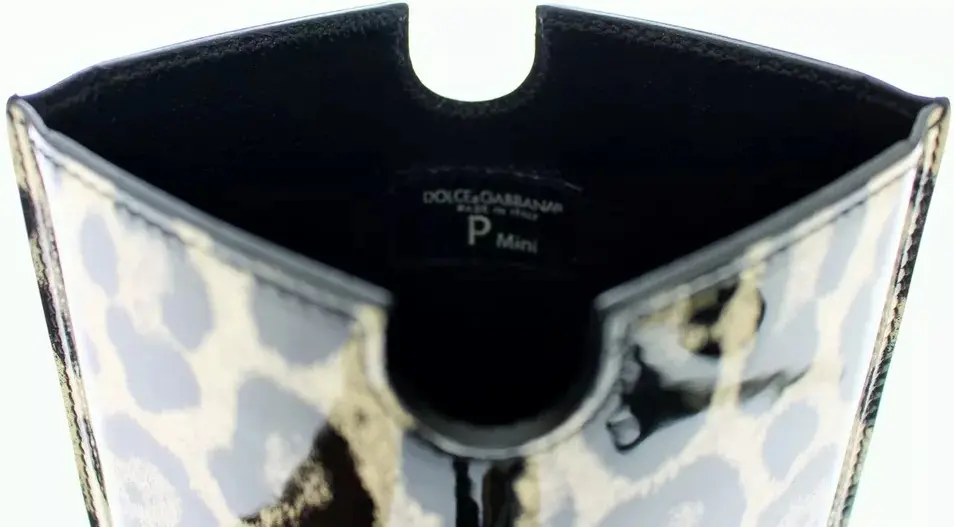 Planshet uchun sumka Dolce & Gabbana Oq leopard rasmi