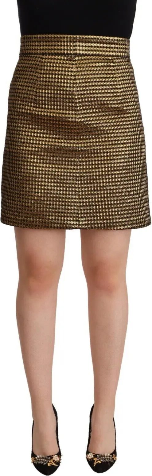 Black Gold Casual Skirt Boutique Moschino
