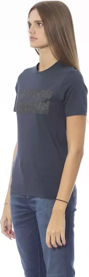 Blue Cotton T-Shirt by Baldinini Trend