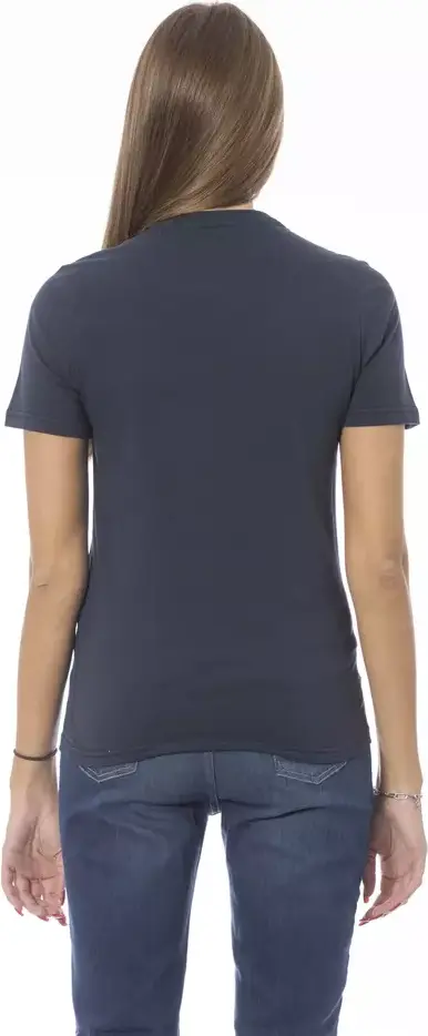 Blue Cotton T-Shirt by Baldinini Trend