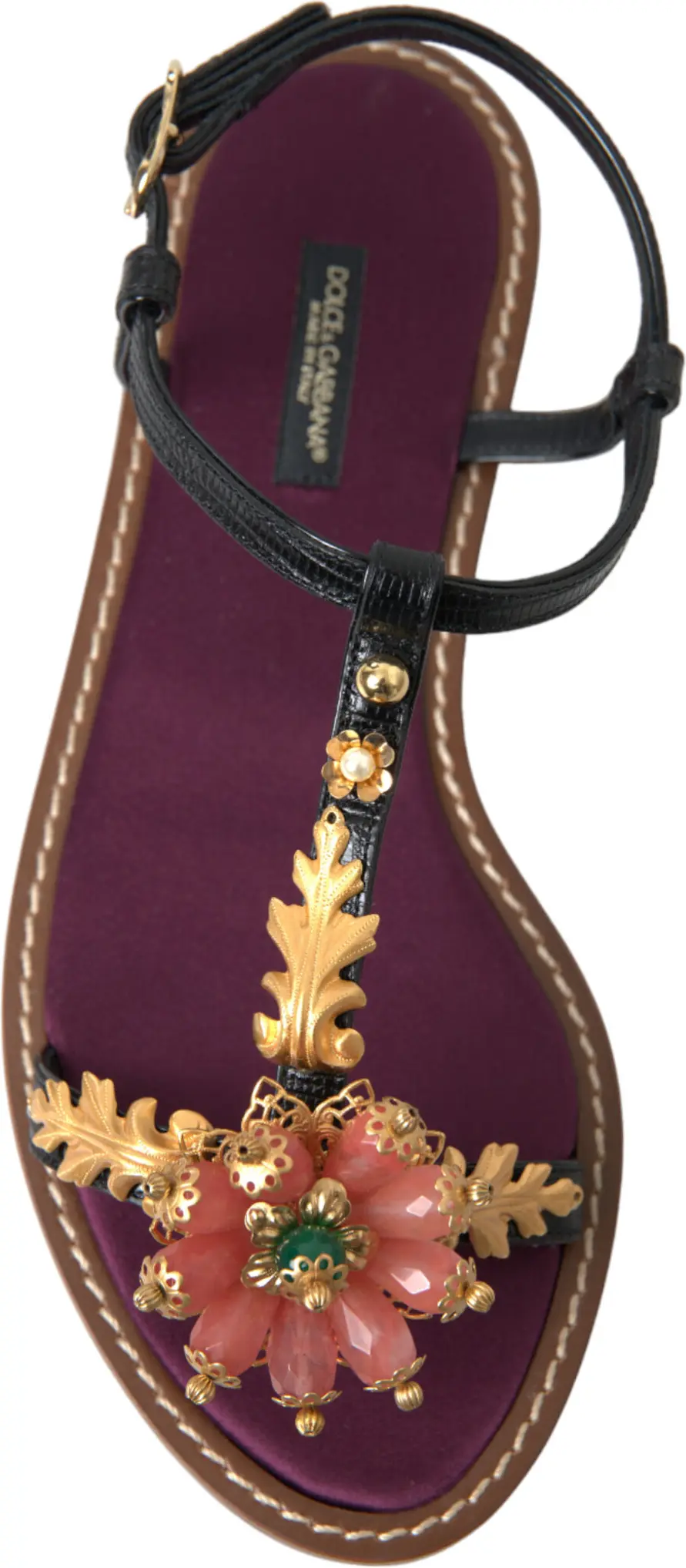 Босоножки кожаные Dolce & Gabbana