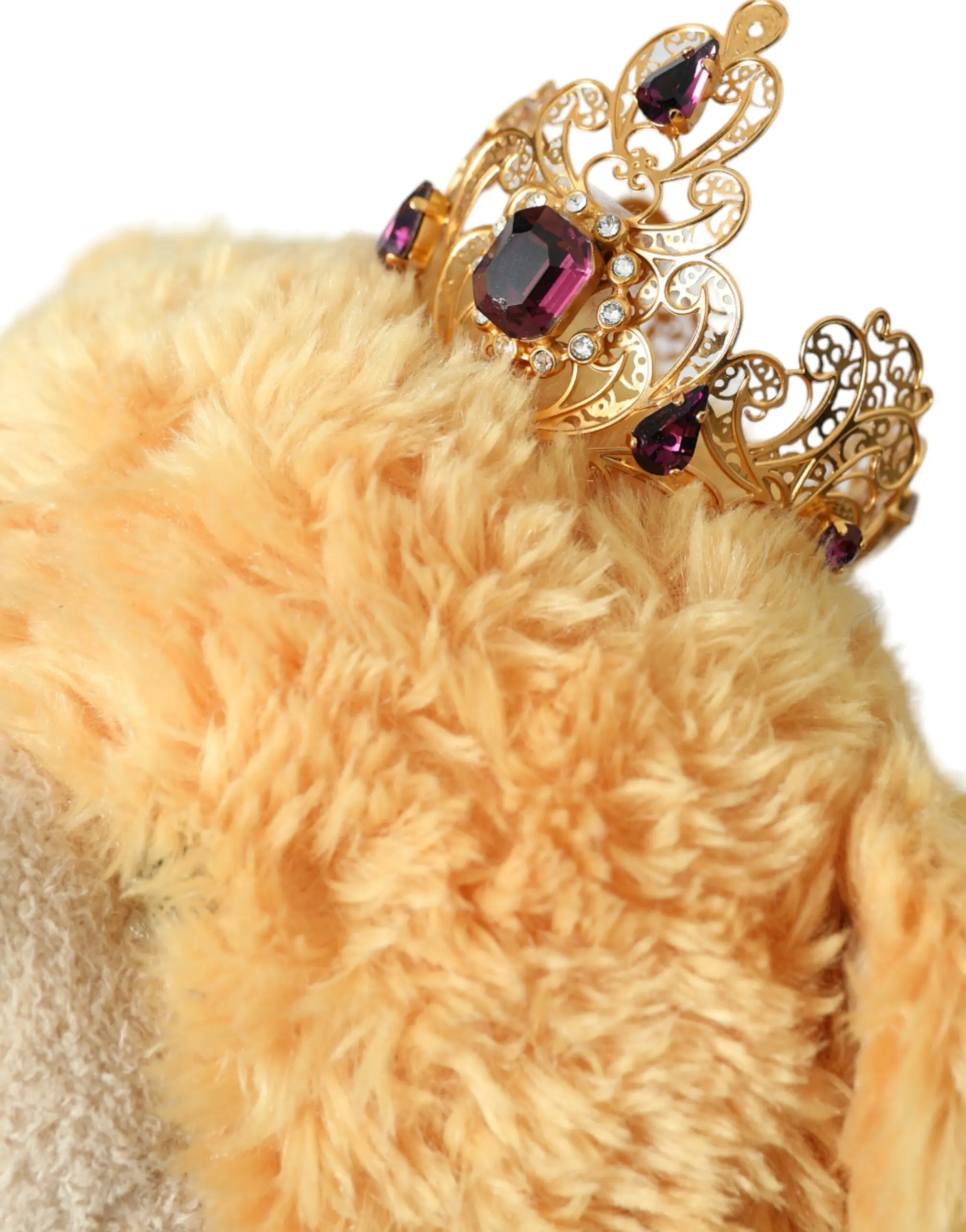 Dolce & Gabbana Qo'ng'iroqcha Jentelmen Asalari Oltin Kristal Tojli Soch Xochagi