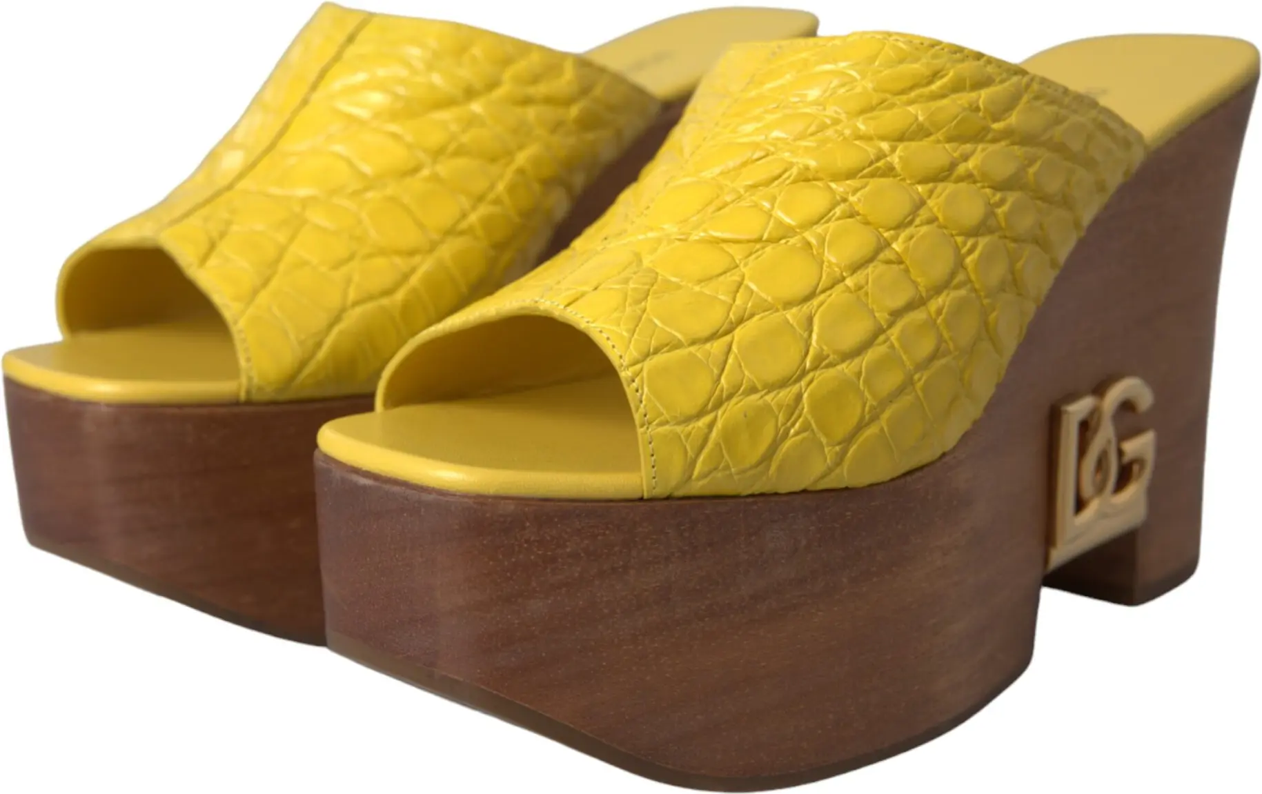 Dolce & Gabbana Mule Wedge To'piq Keng Oyoq Kiyimlari