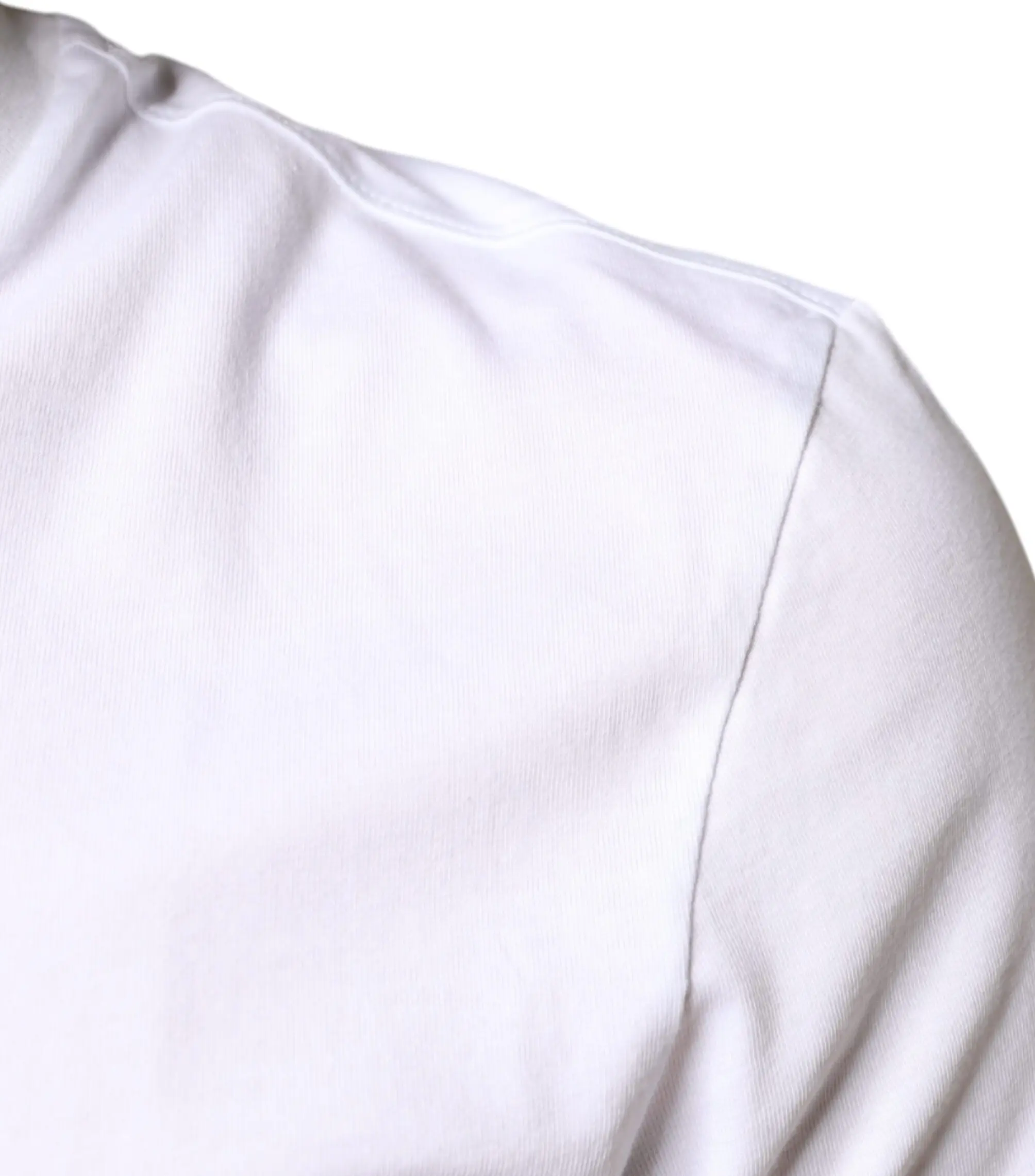 White Cotton DG Applique Casual T-shirt