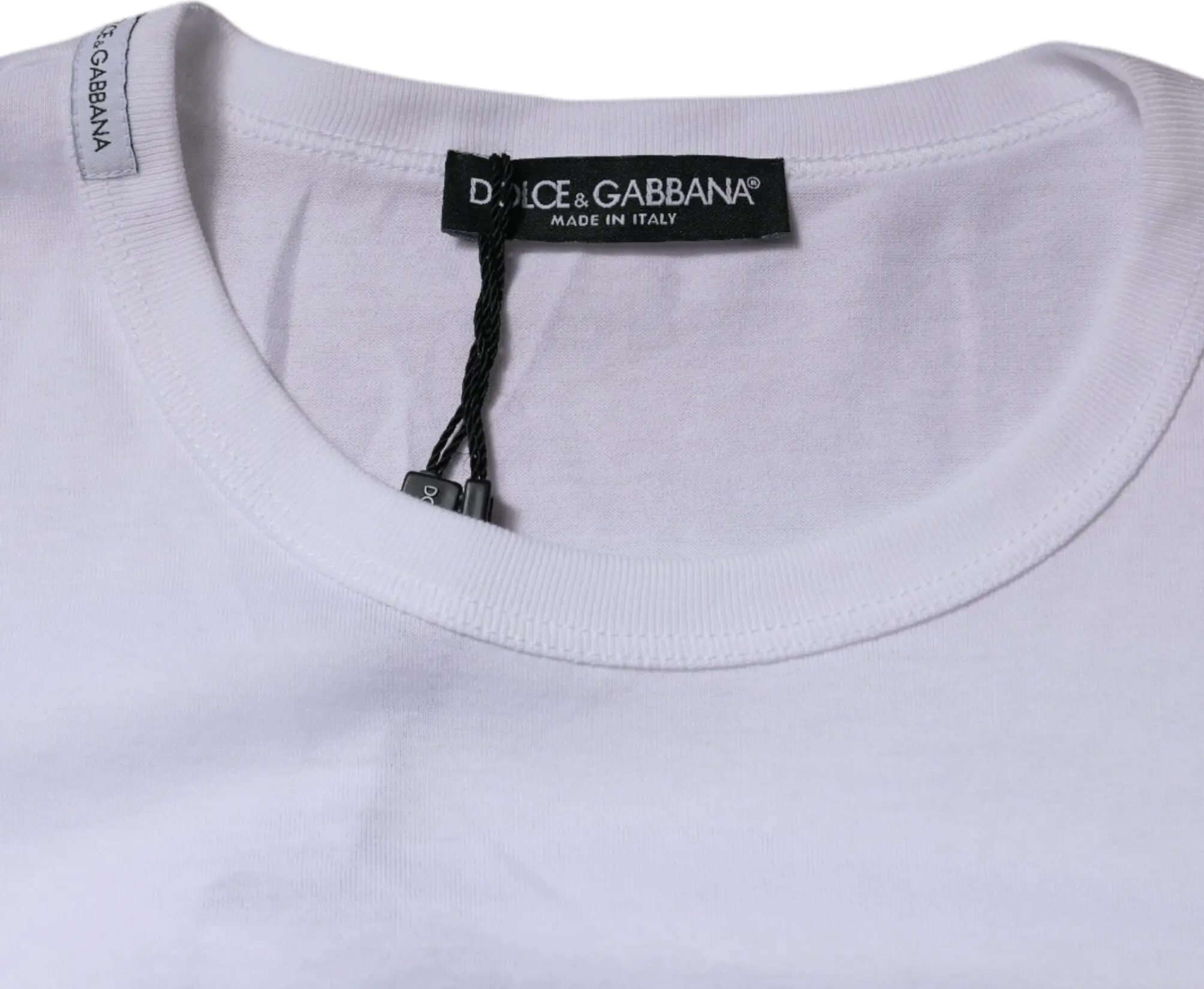 Футболка Dolce & Gabbana Белый Panda King Хлопок Круглый вырез