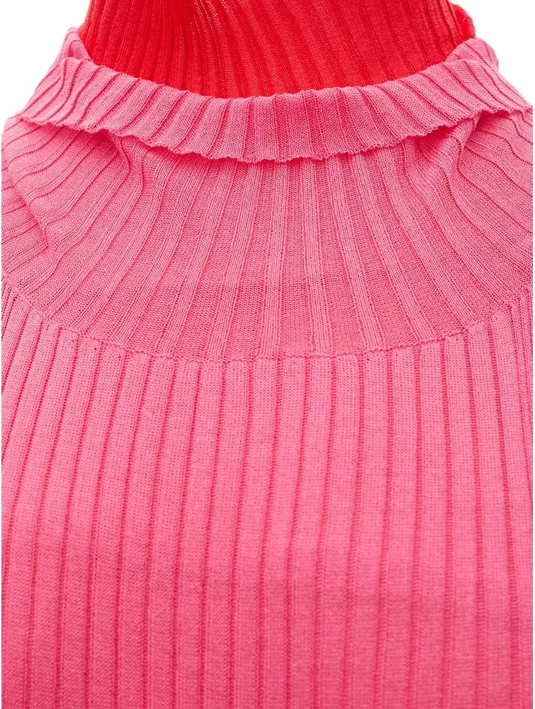 Dress Bottega Veneta Stretch Knit Long Dress with Fringes