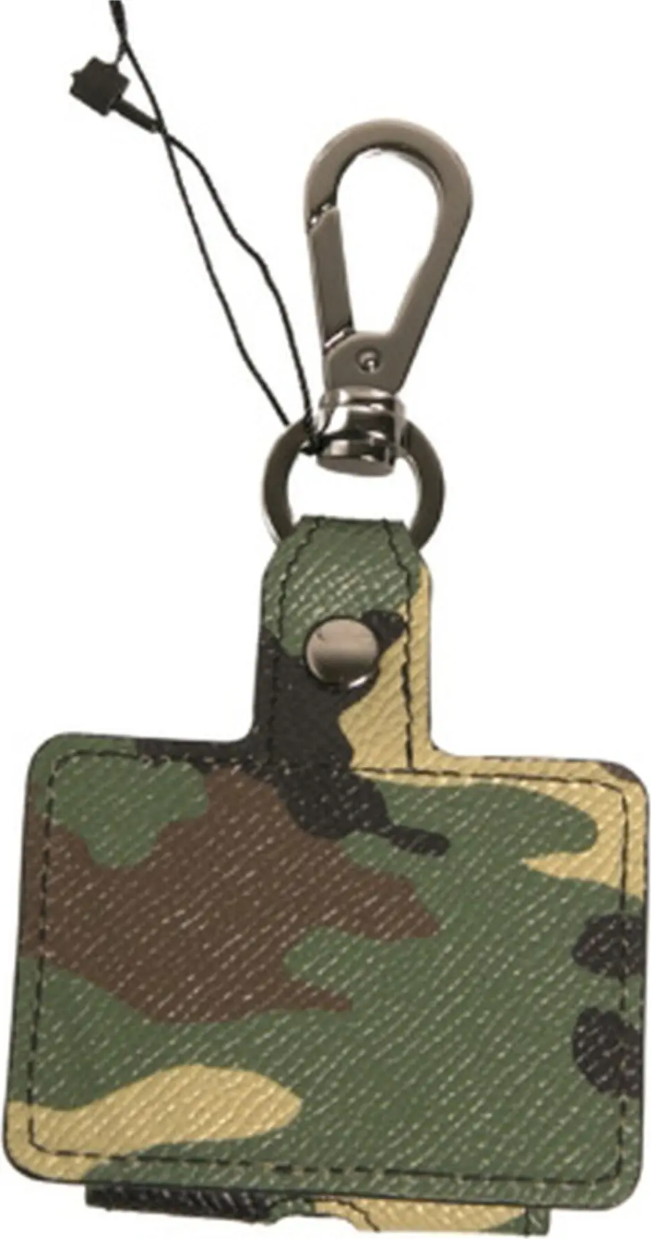 Case Dolce & Gabbana Multicolor Camouflage Leather Metal Airpods Case
