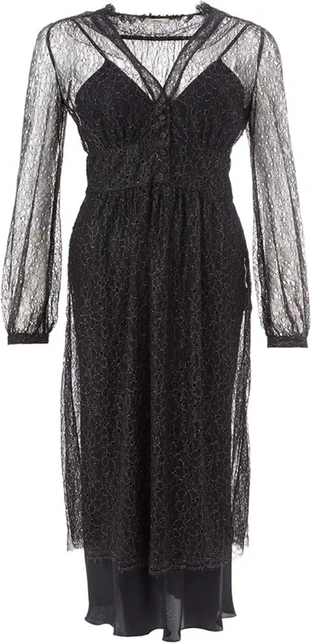 Dress Lardini Elegant Black Nylon