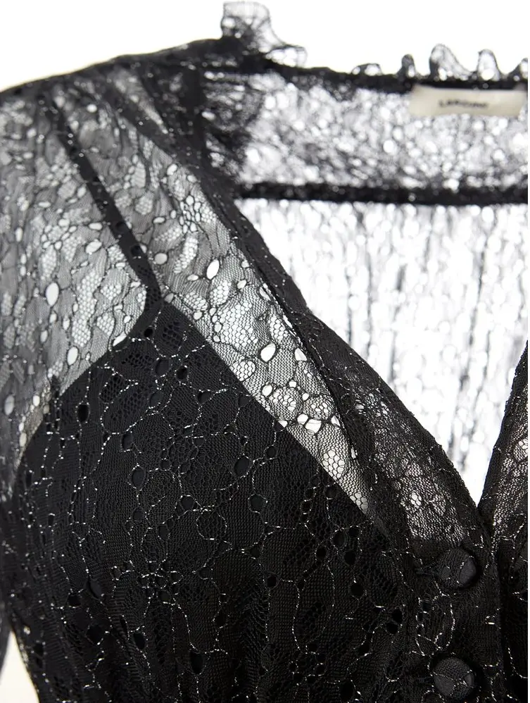 Lardini Elegant Black Nylon Ko'ylagi