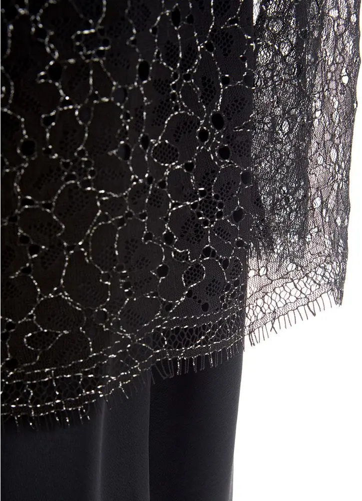 Lardini Elegant Black Nylon Ko'ylagi