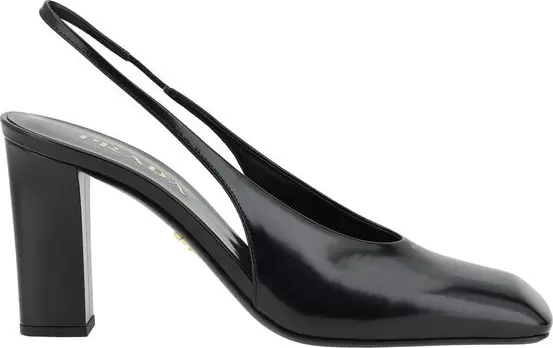 Prada Black Calf Leather Pumps