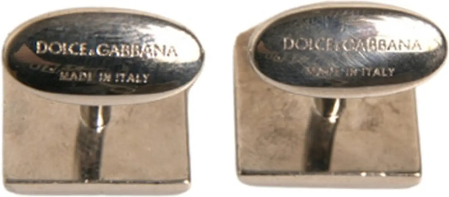 Silver Plated Brass Pin Crystal Cufflinks