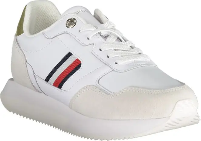 Белые кроссовки Tommy Hilfiger из полиэстера