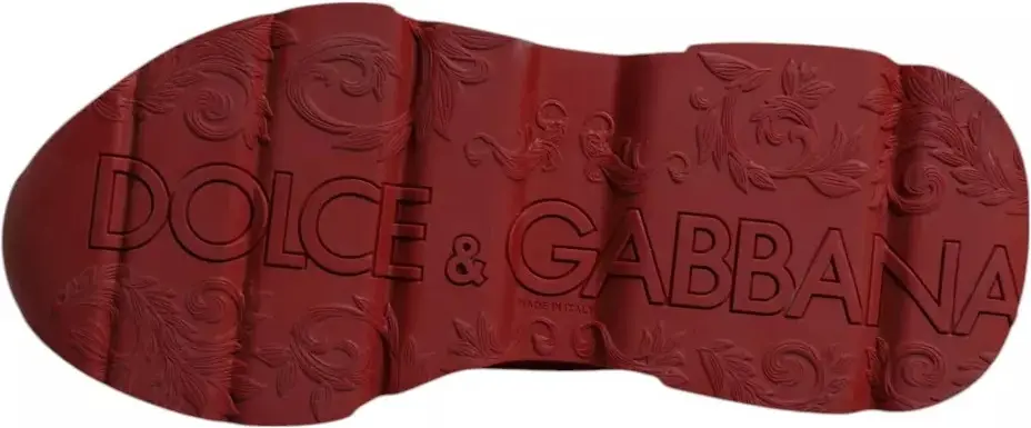 Qizil teri matoli poyabzal Dolce & Gabbana