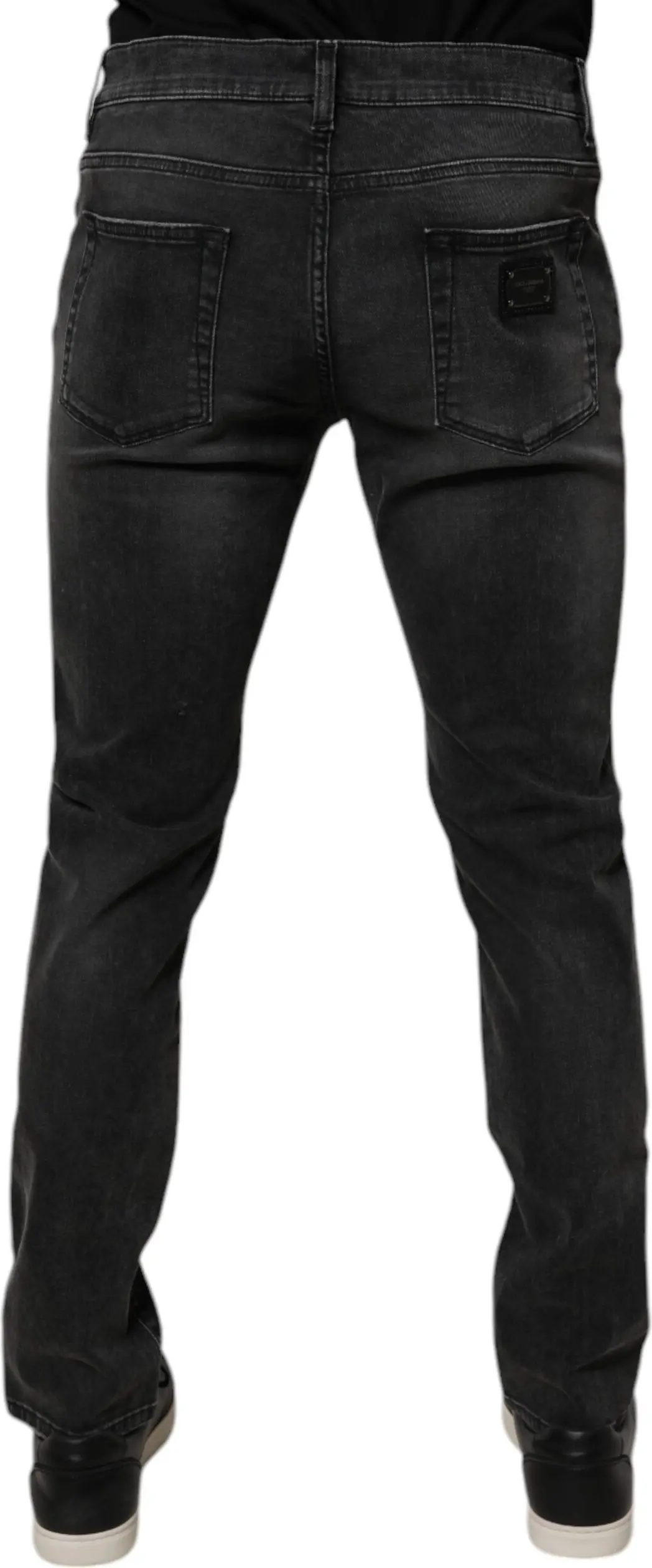 Black Cotton Stretch Skinny Men Denim Jeans DOLCE & GABBANA