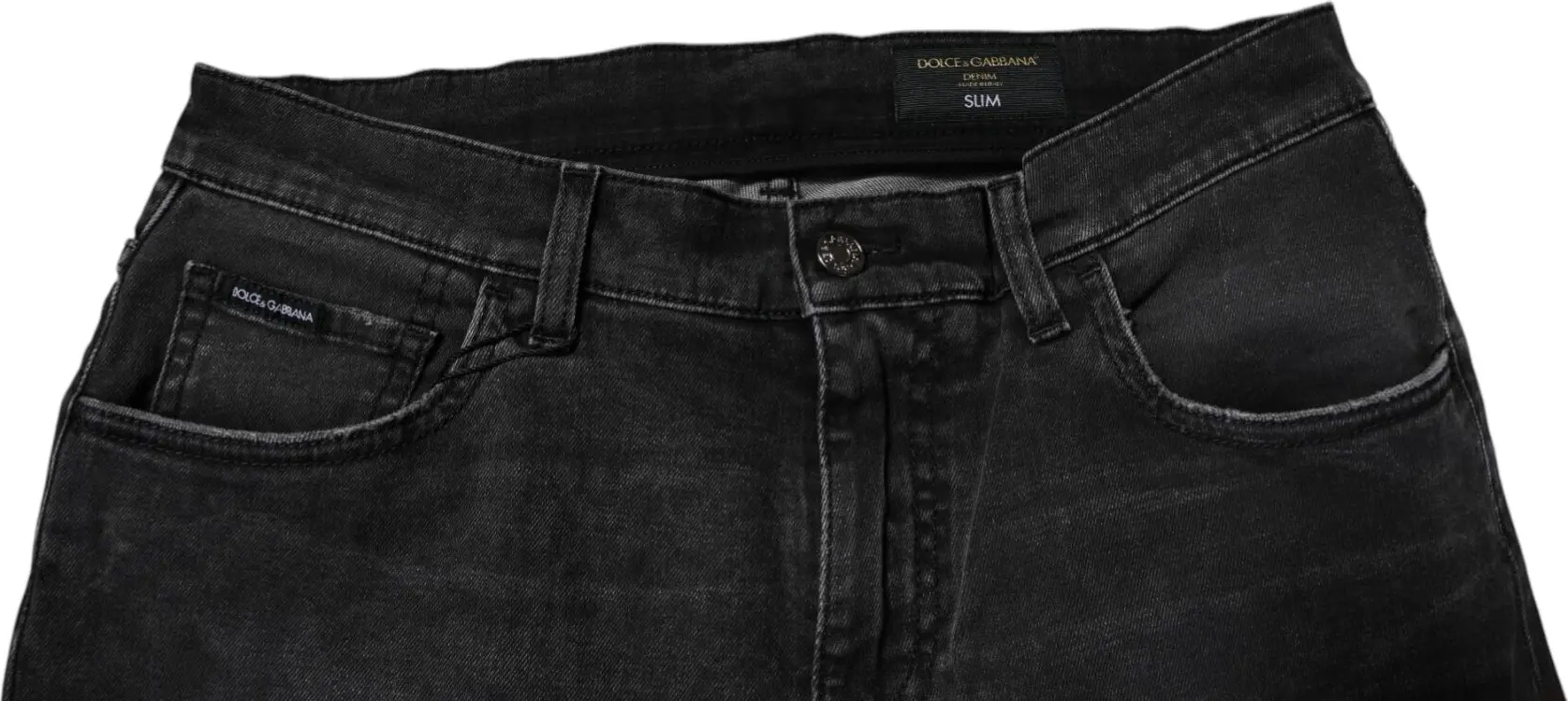 Black Cotton Stretch Skinny Men Denim Jeans DOLCE & GABBANA