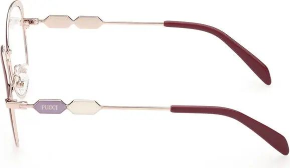 Glasses Emilio Pucci Red Metal