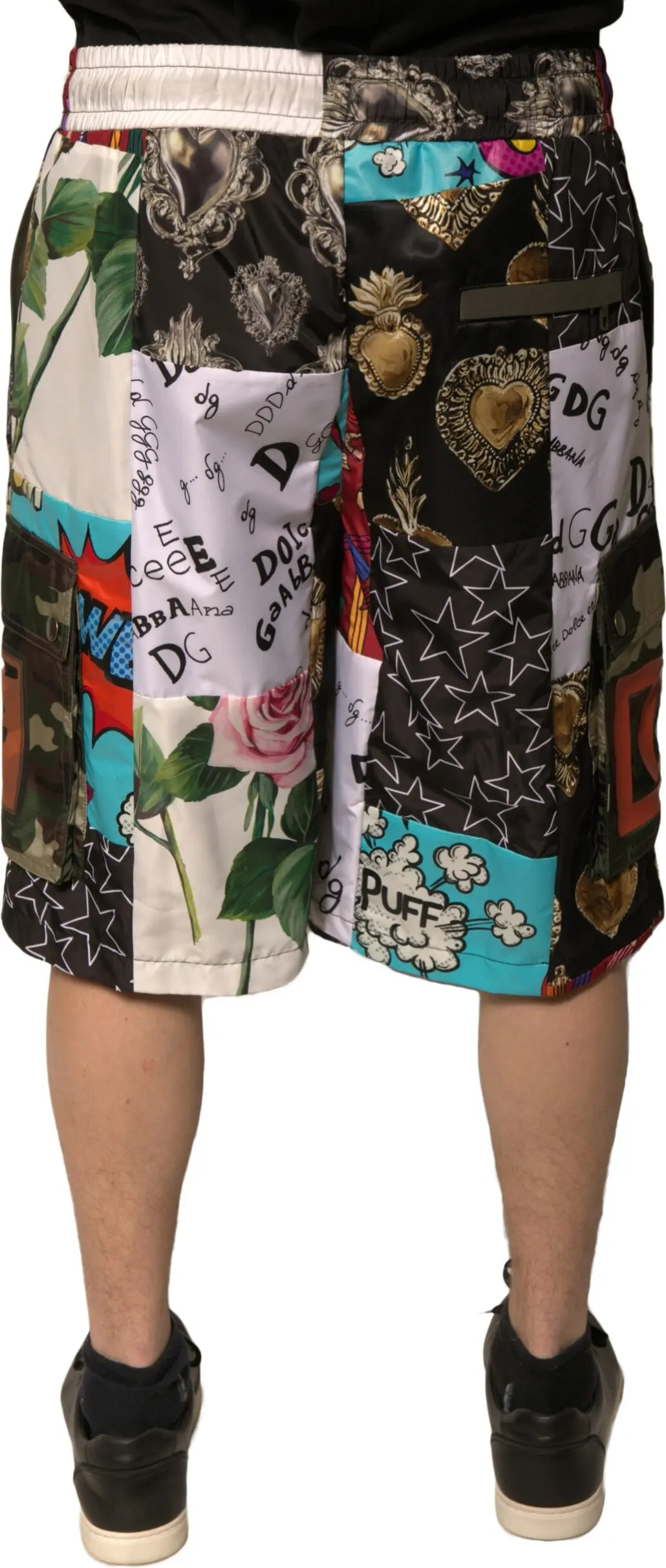 Шорты-бермуды Dolce & Gabbana с разноцветным пэчворком