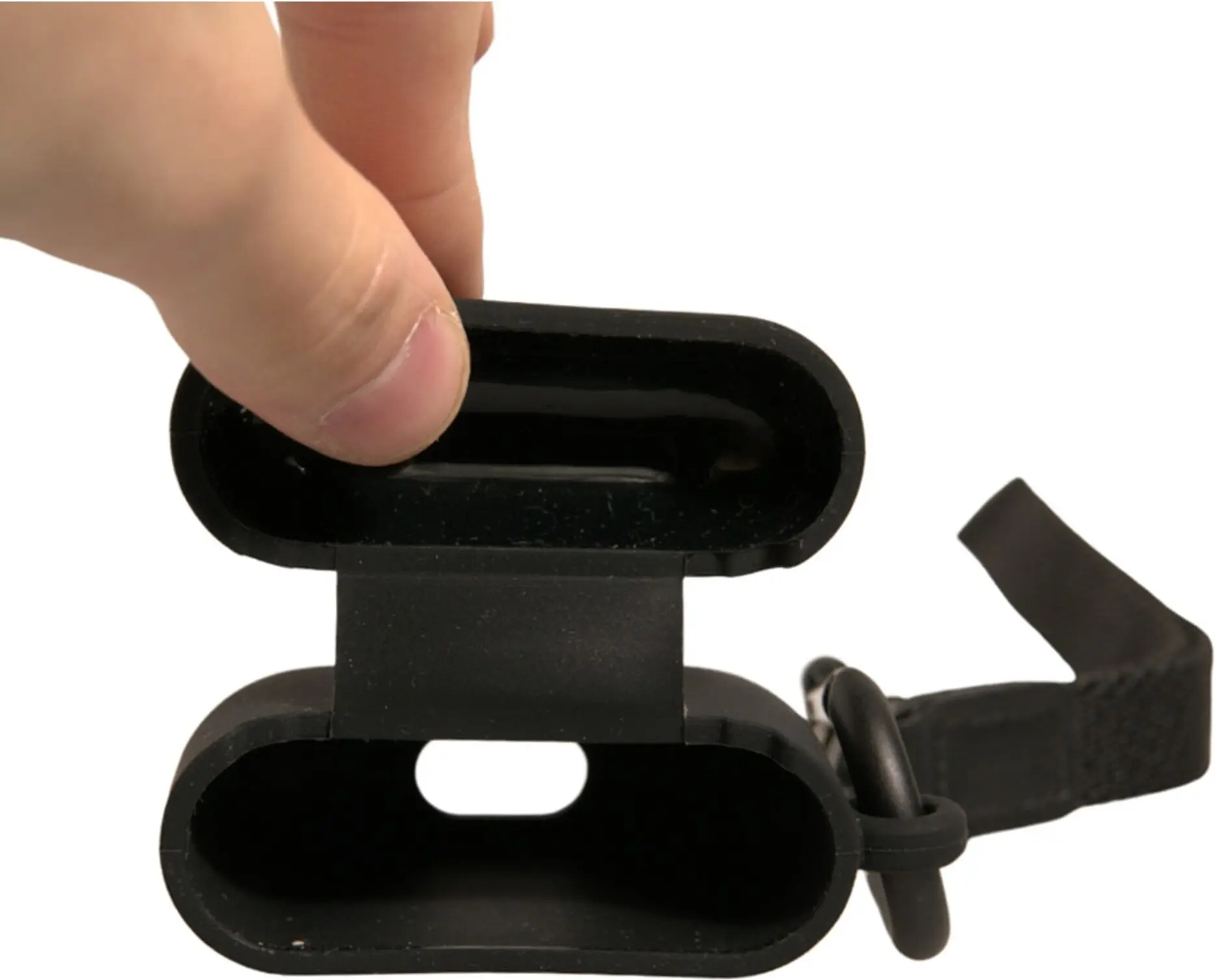Case Dolce & Gabbana Black Silicone Rubber Logo Embossed Airpods 
