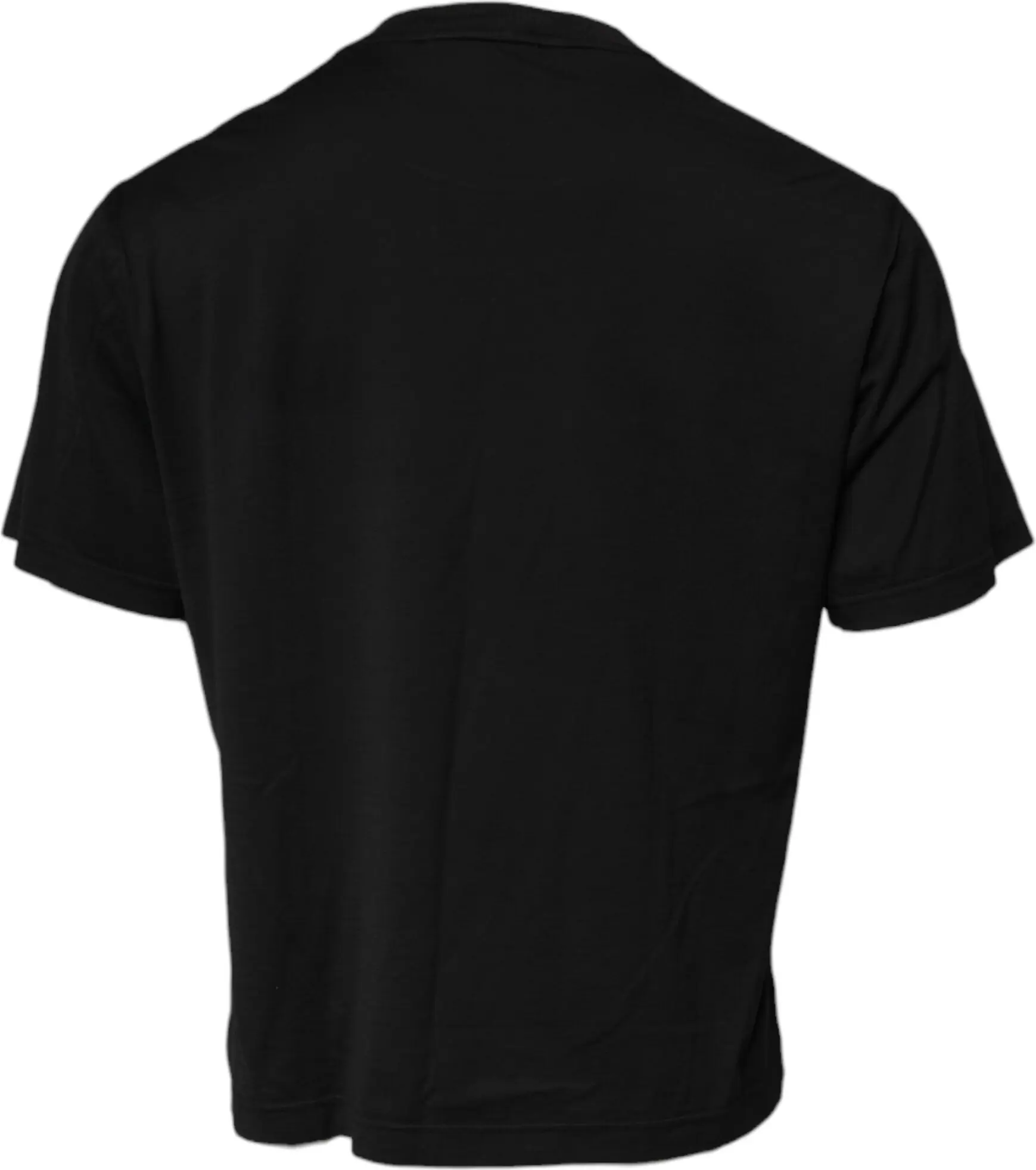 Black DG Logo Cotton Crew Neck T-shirt Dolce & Gabbana