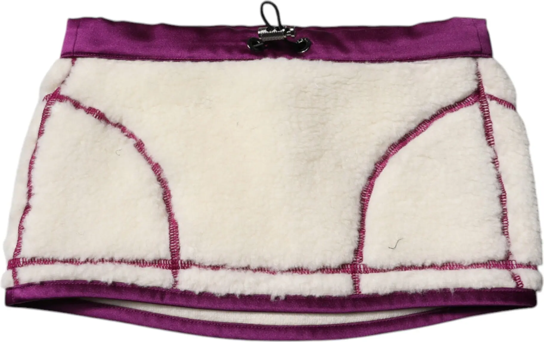 Sharf Dolce & Gabbana Oq Binafsha Kashmir Fleece Bo'yinoyog'i