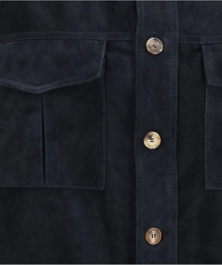Leather Shirt Jacket Brunello Cucinelli