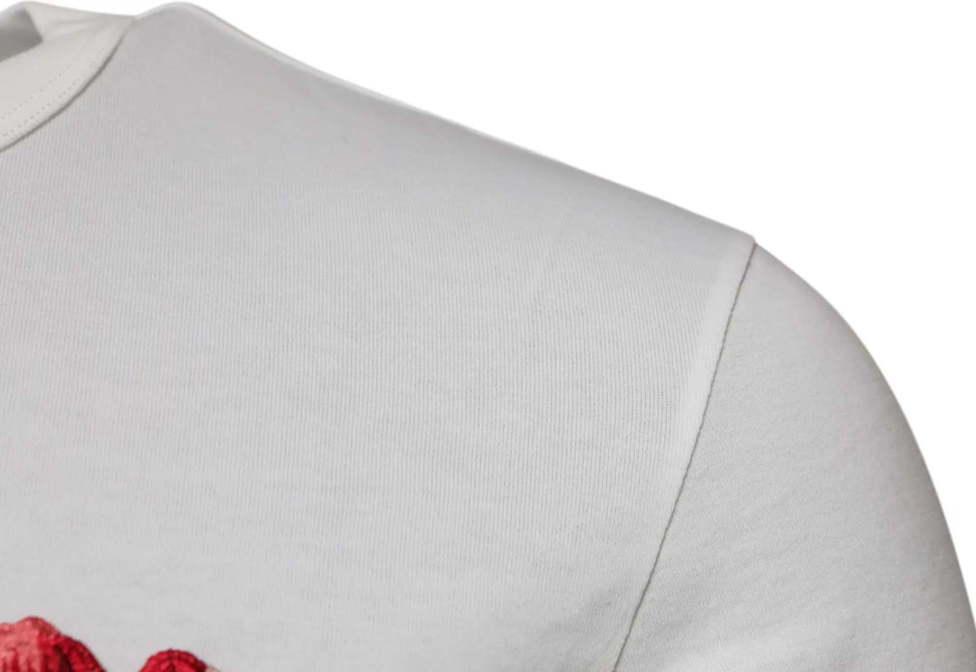 Dolce & Gabbana oq paxta logotipli va gulli naqshli yaxlit (krujevkali) futbolka