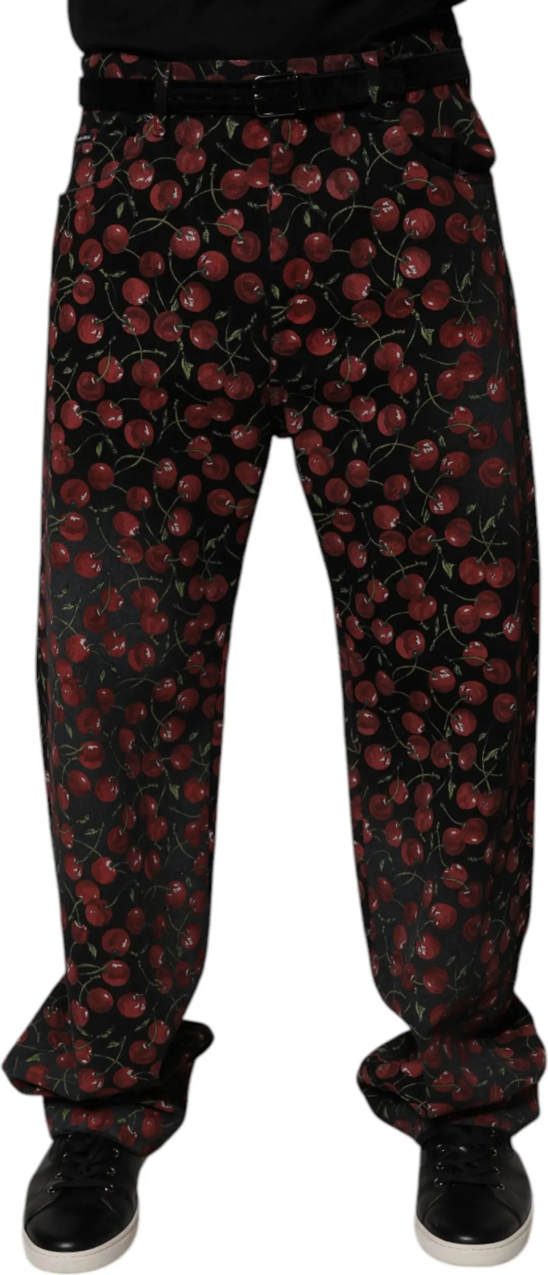 Denim Jeans Dolce & Gabbana Black Cherry Cotton Straight