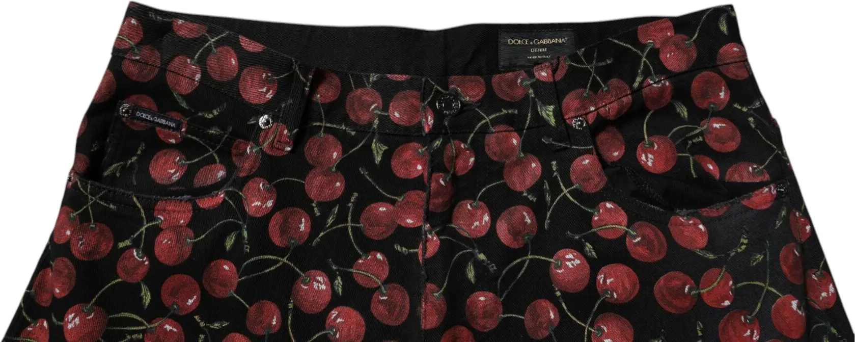 Джинсы Dolce & Gabbana Black Cherry Cotton Прямые