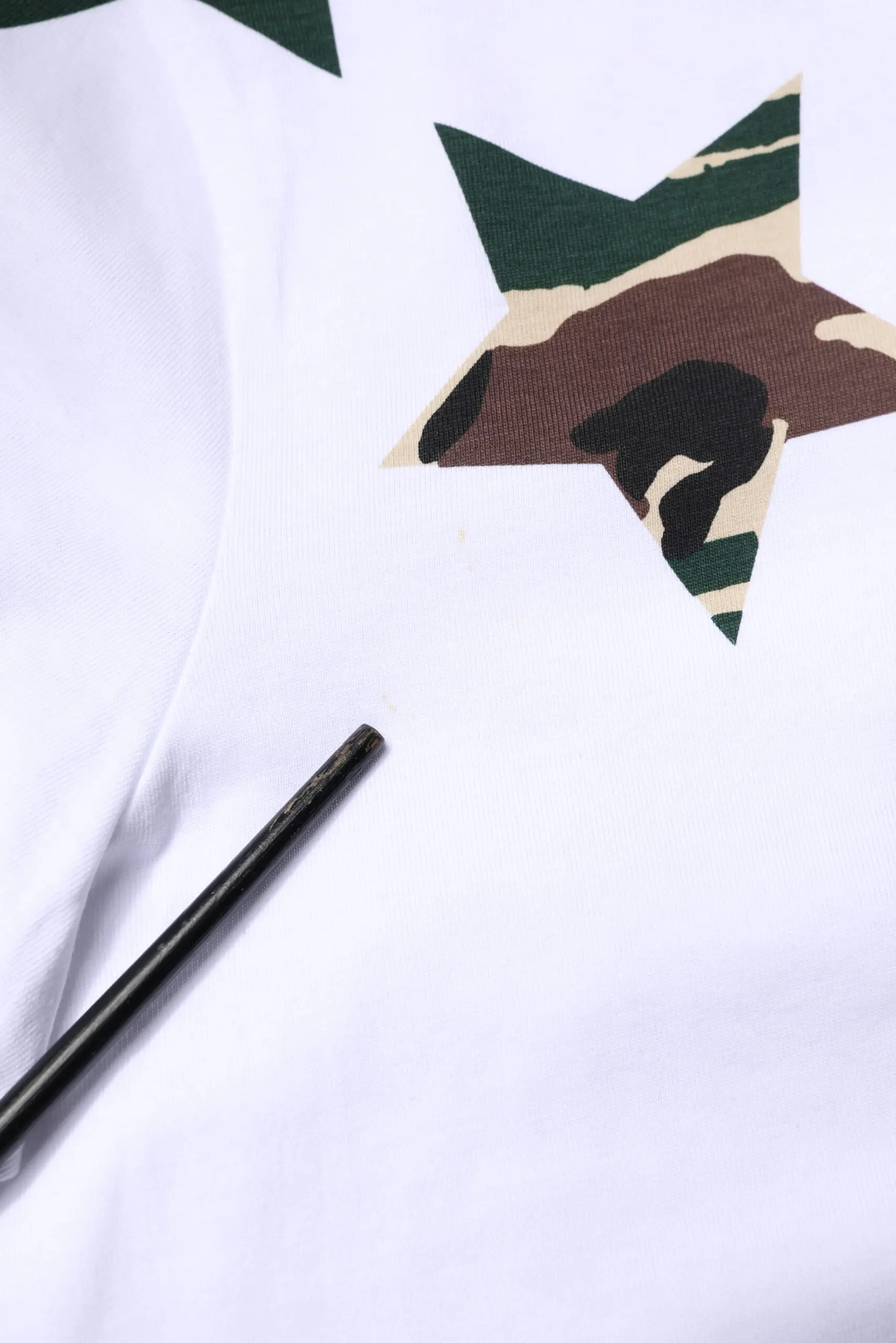 White Camouflage Stars Crew Neck T-shirt Dolce & Gabbana
