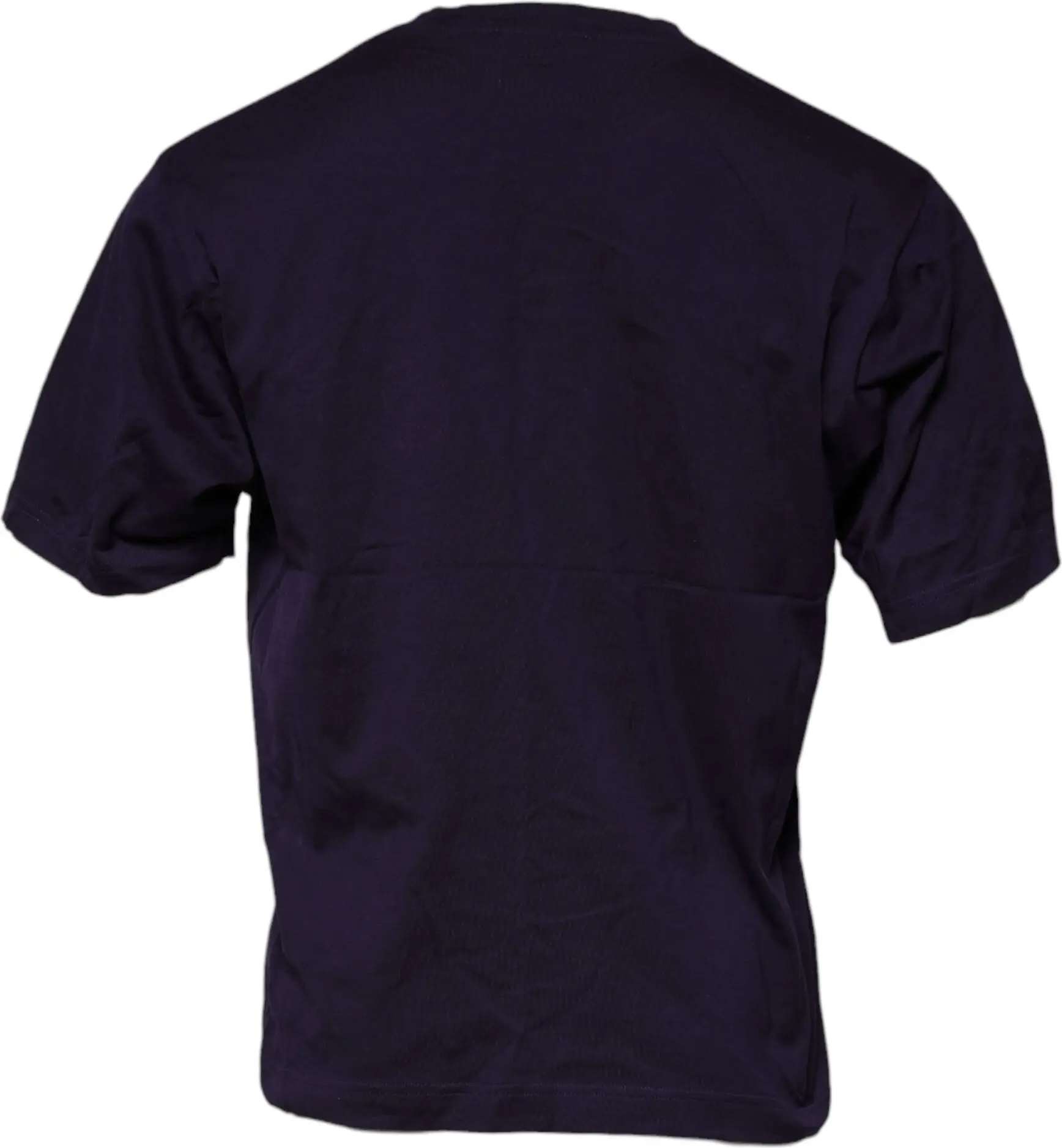 Purple DG Logo Cotton Crew Neck T-shirt Dolce & Gabbana
