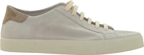 Cream White Leather Sneakers by Brunello Cucinelli