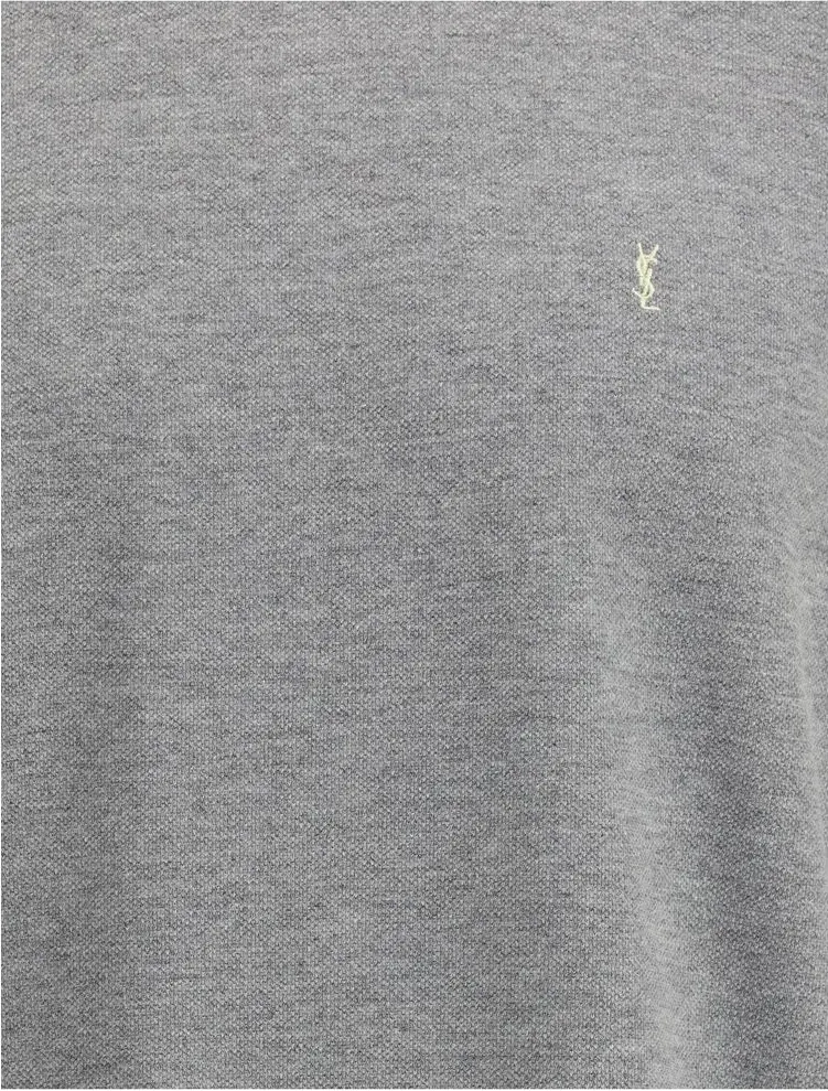 Keng futbolka Saint Laurent Grey Cotton