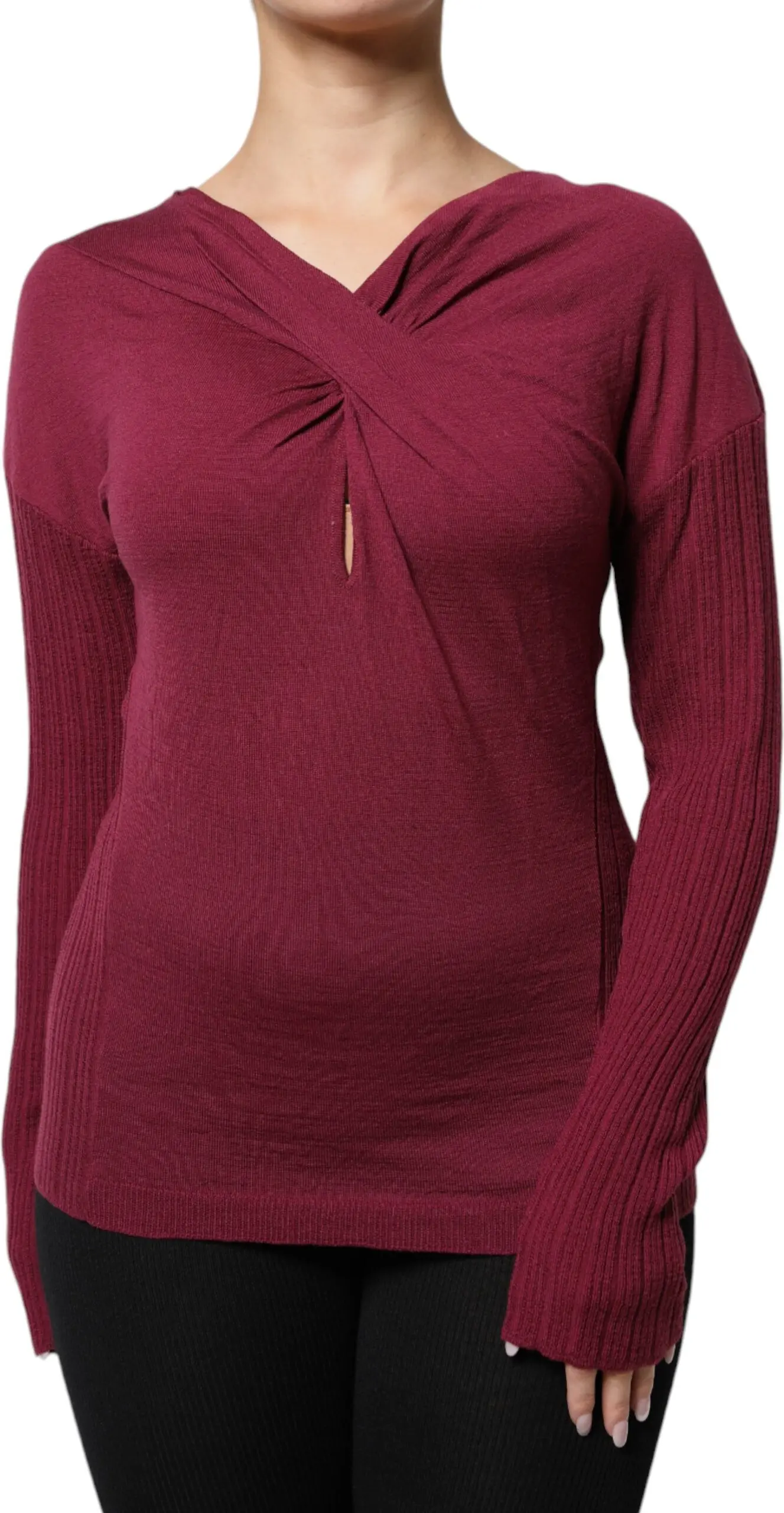 Pullover Sweater Roberto Cavalli Maroon Jumper