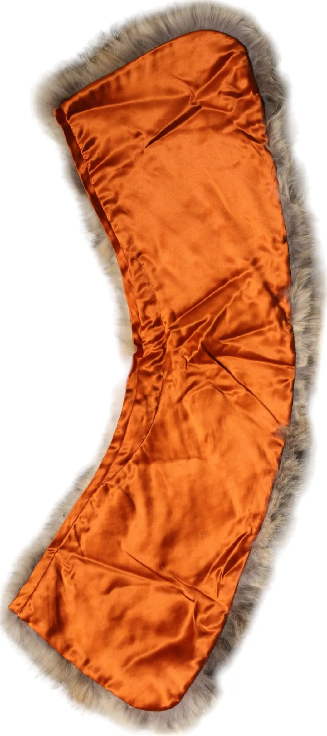 Scarf Dolce & Gabbana Brown Fur Shoulder Collar Neck Wrap