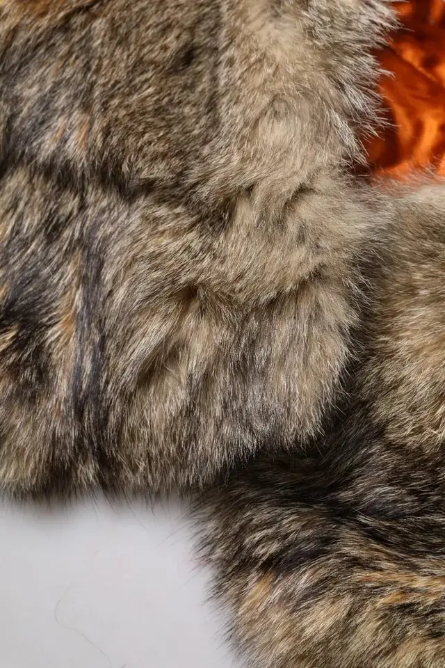 Scarf Dolce & Gabbana Brown Fur Shoulder Collar Neck Wrap