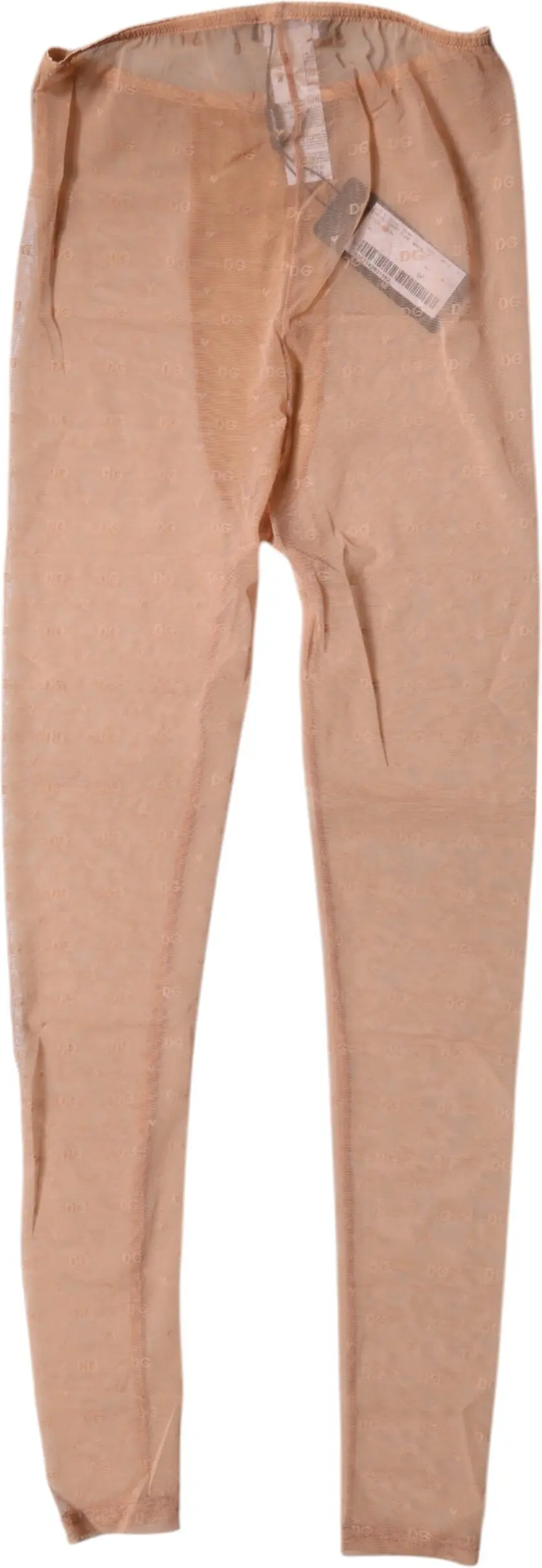 Underwear Dolce & Gabbana Nude Beige Logo Lace Lingerie Pants