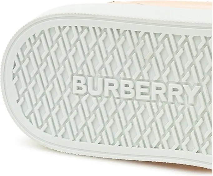 Кроссовки Burberry из розовой кожи