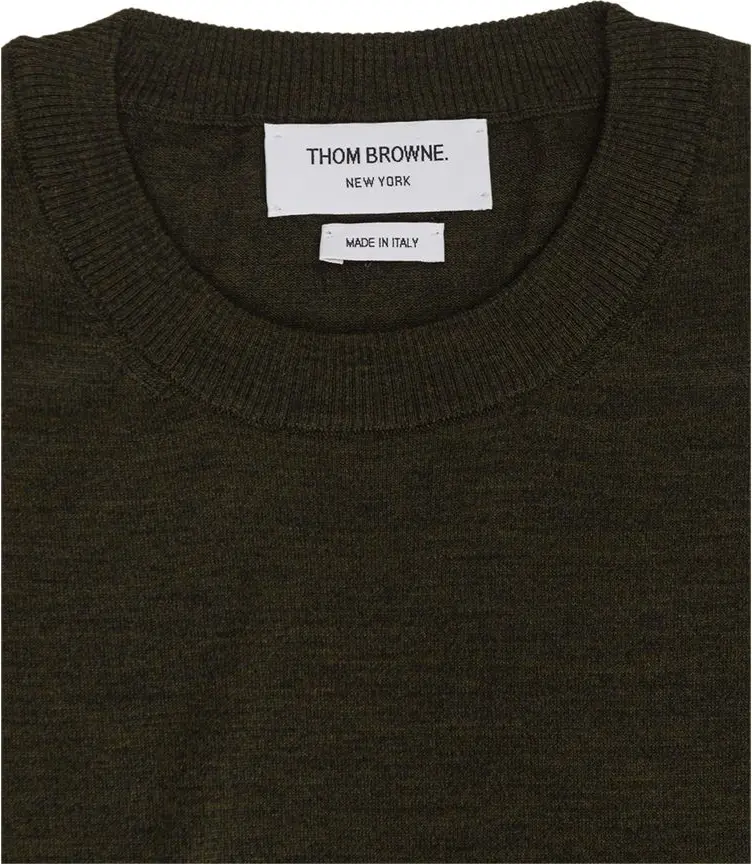 Зеленый шерстяной свитшот Thom Browne