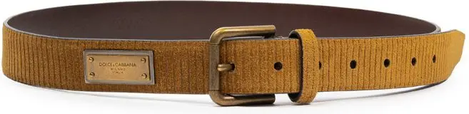Belt Dolce & Gabbana Velvet Logo Belt