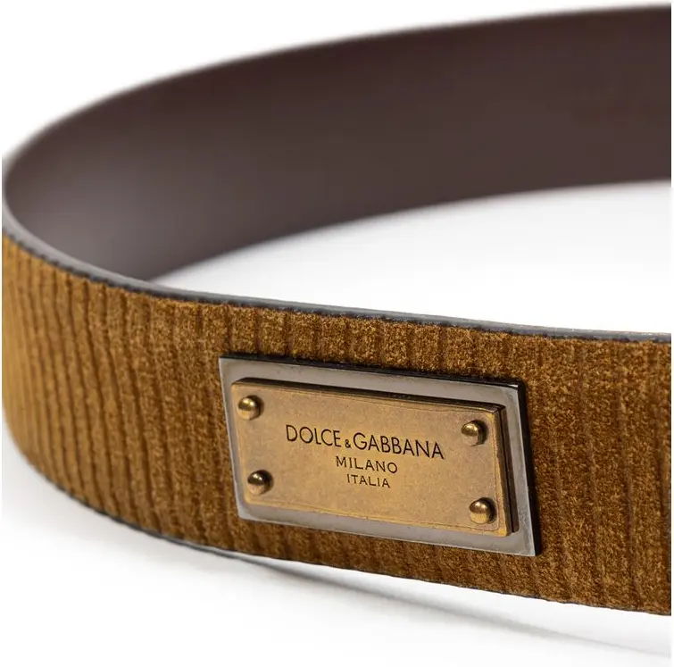 Belt Dolce & Gabbana Velvet Logo Belt