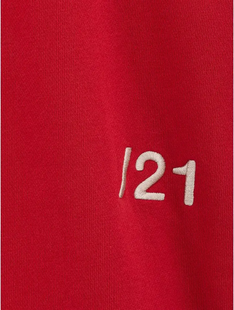 Red Cotton Sweatshirt