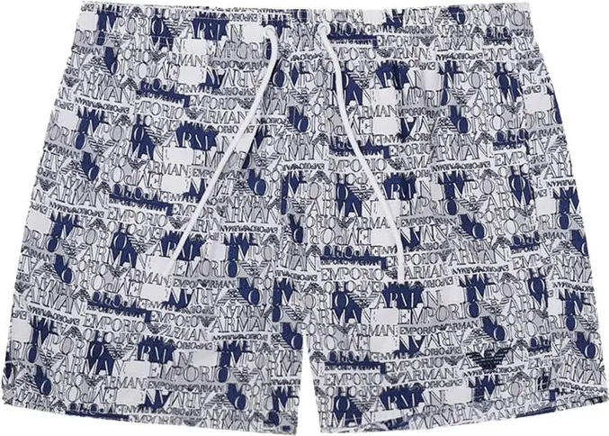 Polyester Swim Shorts Armani Emporio