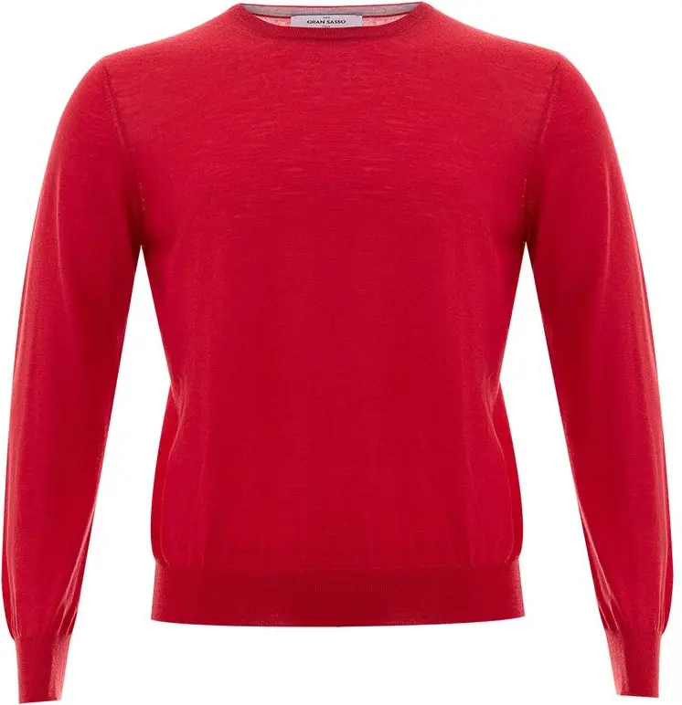 Red Wool Sweatshirt Gran Sasso