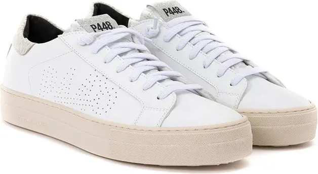 P448 oq teri pastki sport poyabzallari