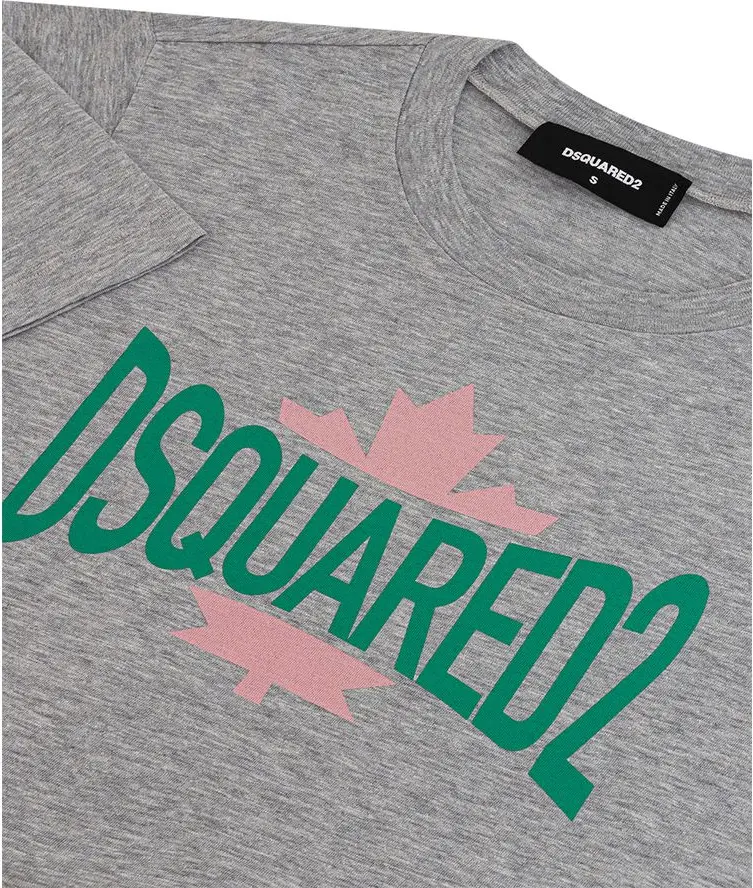 T-shirt Dsquared2 Chic Gray Cotton Tee for the Modern Woman