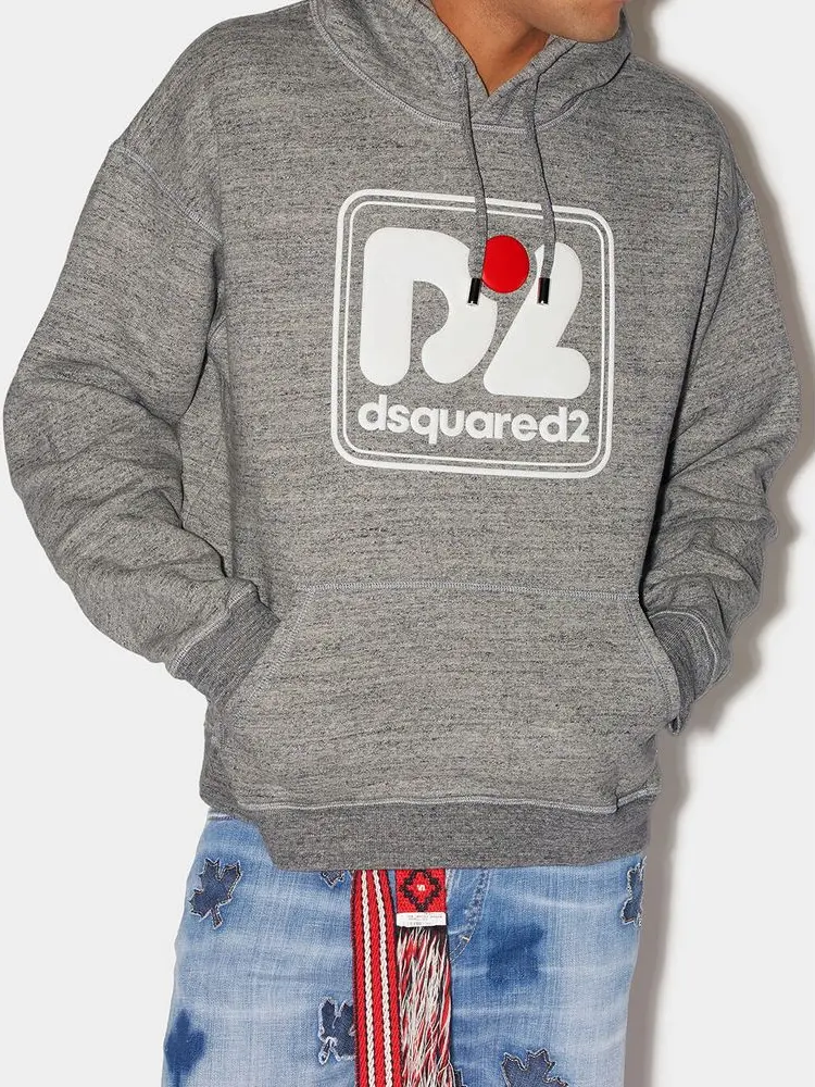 Jumper Dsquared2 Gray Cotton Sweatshirt