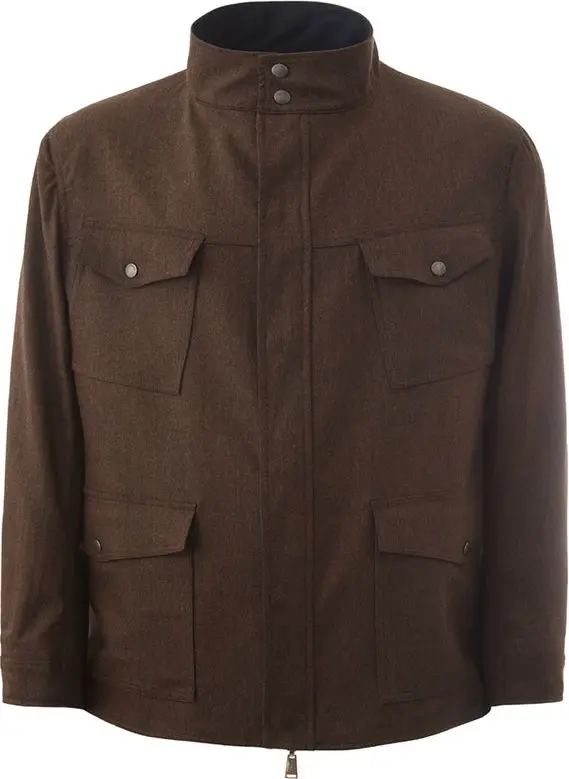 Blue Wool Coat Lardini
